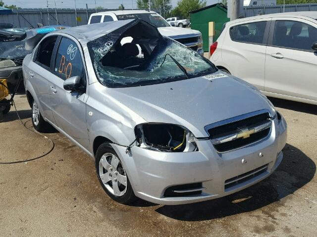 KL1TD56687B137221 - 2007 CHEVROLET AVEO BASE Күміс фото 1