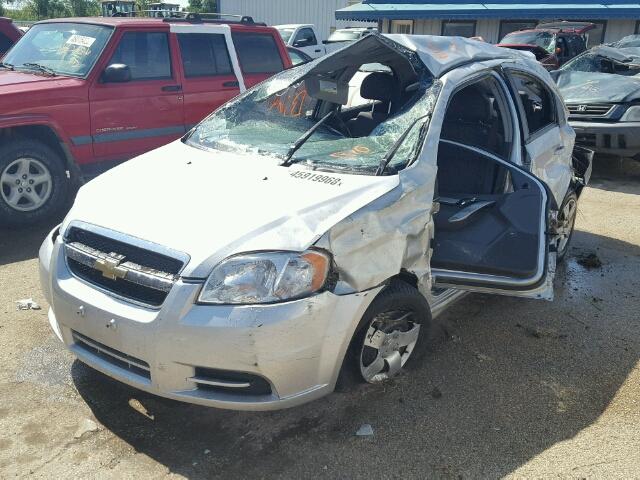 KL1TD56687B137221 - 2007 CHEVROLET AVEO BASE Күміс фото 2