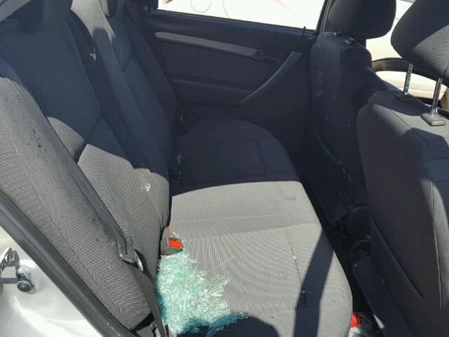 KL1TD56687B137221 - 2007 CHEVROLET AVEO BASE Күміс фото 6