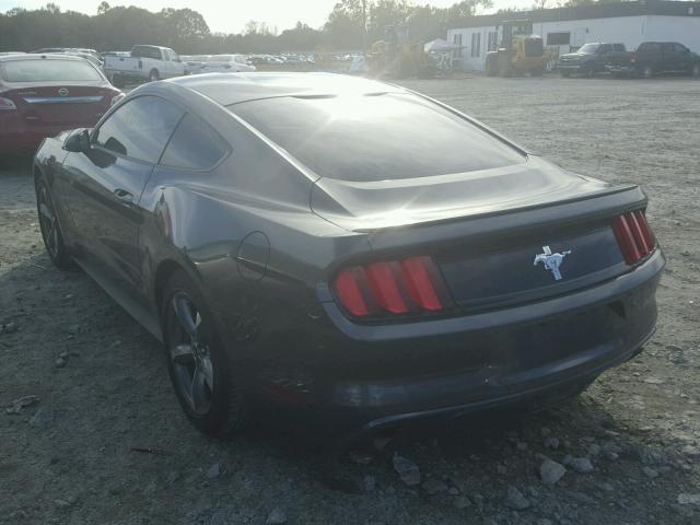 1FA6P8AM8F5433069 - 2015 FORD MUSTANG GRAY photo 3