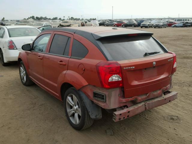 1B3CB4HA5AD586928 - 2010 DODGE CALIBER SX ORANGE photo 3