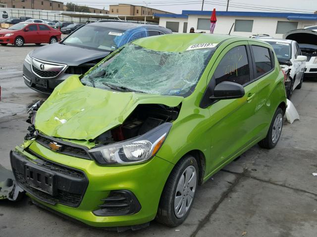 KL8CB6SA1GC576228 - 2016 CHEVROLET SPARK LS GREEN photo 2