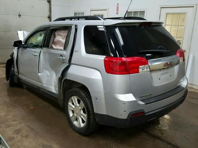 2GKALUEK3C6137818 - 2012 GMC TERRAIN SILVER photo 3