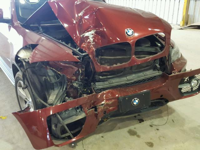 5UXFG8C54BLZ95507 - 2011 BMW X6 XDRIVE5 RED photo 9