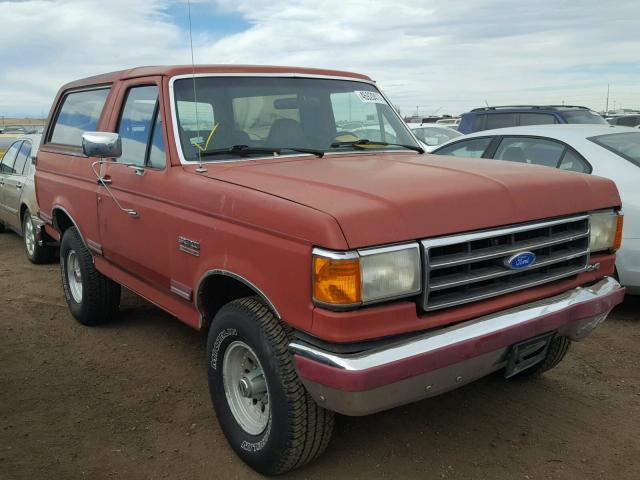 1FMEU15N0MLA68416 - 1991 FORD BRONCO U10 RED photo 1