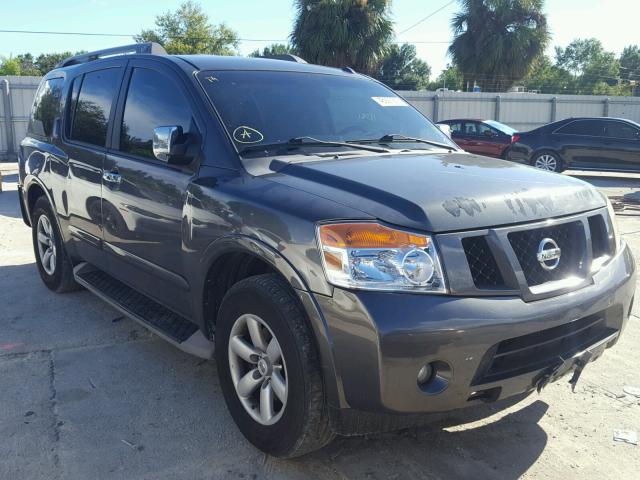 5N1AA0ND3CN607851 - 2012 NISSAN ARMADA SV GRAY photo 1