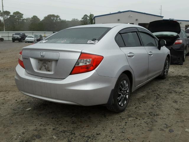 2HGFB2F57CH308996 - 2012 HONDA CIVIC LX SILVER photo 4