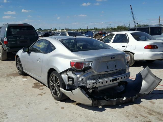 JF1ZCAB13E9601471 - 2014 SUBARU BRZ 2.0 PR SILVER photo 3