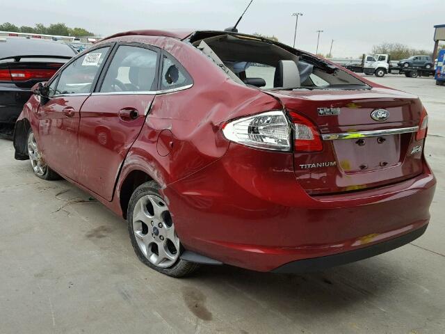 3FADP4CJ2DM176677 - 2013 FORD FIESTA TIT MAROON photo 3