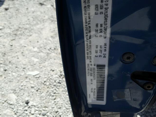 1B3ES26C24D562771 - 2004 DODGE NEON BASE BLUE photo 10