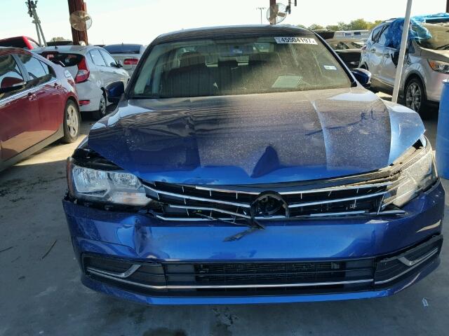 1VWAS7A31GC026340 - 2016 VOLKSWAGEN PASSAT S BLUE photo 9