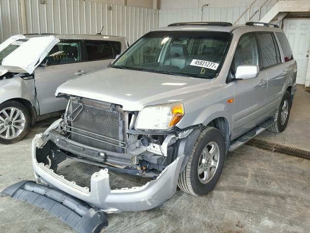 5FNYF28676B036266 - 2006 HONDA PILOT SILVER photo 2