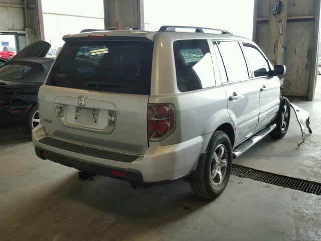 5FNYF28676B036266 - 2006 HONDA PILOT SILVER photo 4