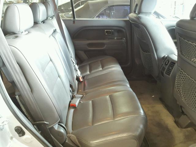 5FNYF28676B036266 - 2006 HONDA PILOT SILVER photo 6