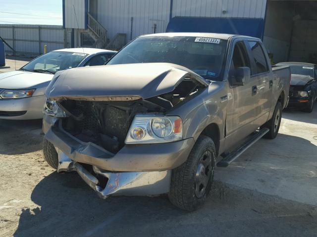 1FTRW12W16KE00420 - 2006 FORD F150 SUPER TAN photo 2