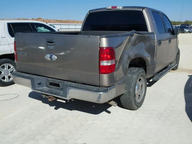 1FTRW12W16KE00420 - 2006 FORD F150 SUPER TAN photo 4