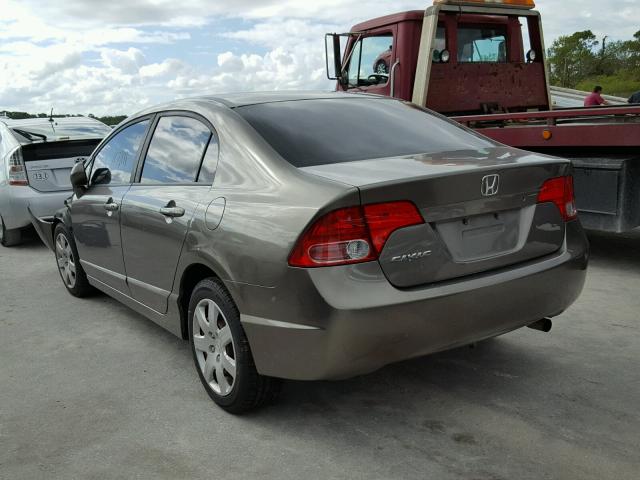 1HGFA15568L040127 - 2008 HONDA CIVIC LX GRAY photo 3