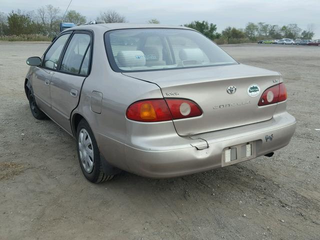 2T1BR12E61C405297 - 2001 TOYOTA COROLLA CE TAN photo 3