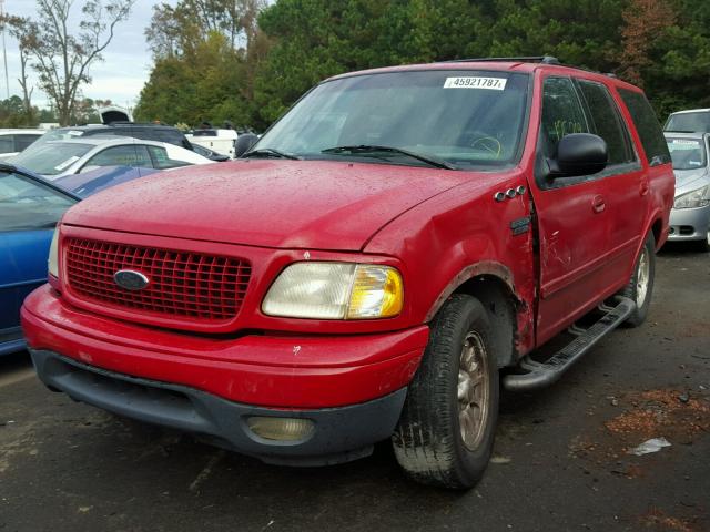1FMRU15W21LB52114 - 2001 FORD EXPEDITION RED photo 2