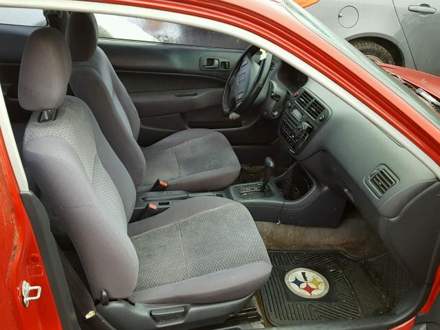 1HGEJ6222VL062723 - 1997 HONDA CIVIC DX RED photo 5