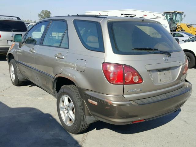 JT6HF10U9X0041044 - 1999 LEXUS RX 300 BEIGE photo 3