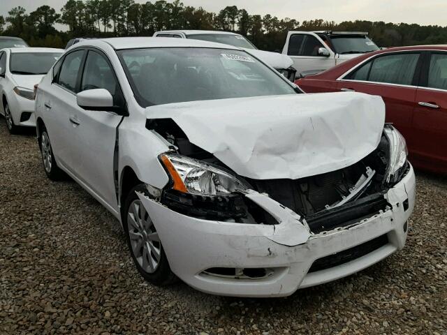 3N1AB7AP9FY330983 - 2015 NISSAN SENTRA S WHITE photo 1