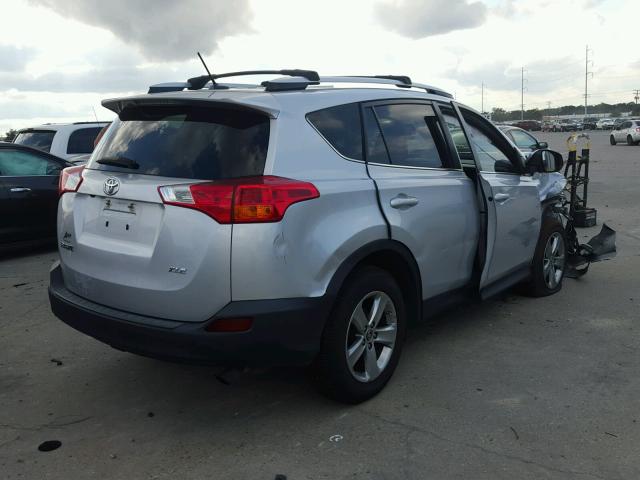 2T3WFREV1FW166534 - 2015 TOYOTA RAV4 XLE SILVER photo 4