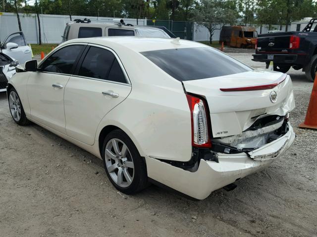 1G6AA5RA0E0134950 - 2014 CADILLAC ATS WHITE photo 3