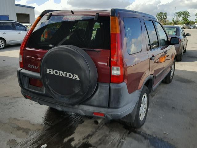 SHSRD78834U237080 - 2004 HONDA CR-V EX MAROON photo 4