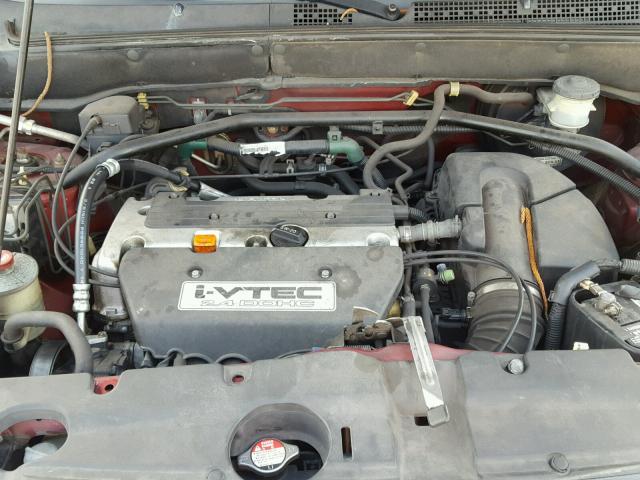 SHSRD78834U237080 - 2004 HONDA CR-V EX მუქწითელი ფოტო 7