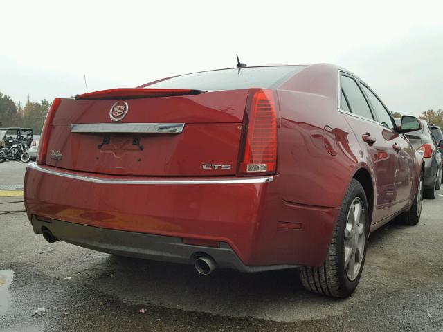 1G6DJ577280164220 - 2008 CADILLAC CTS MAROON photo 4