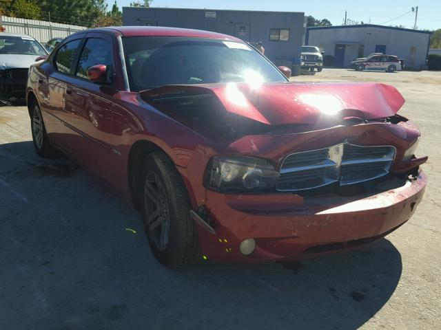 2B3LA53H56H399681 - 2006 DODGE CHARGER R/ MAROON photo 1