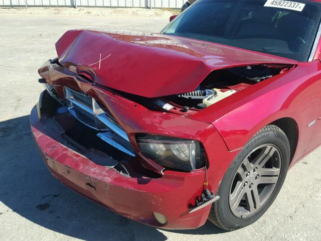 2B3LA53H56H399681 - 2006 DODGE CHARGER R/ MAROON photo 9