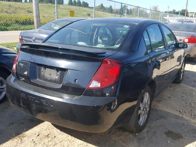 1G8AL52F94Z177538 - 2004 SATURN ION LEVEL BLACK photo 4