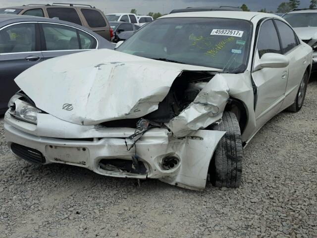 1G3GR64H014110242 - 2001 OLDSMOBILE AURORA WHITE photo 2