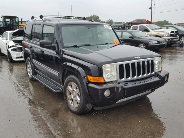 1J8HG58246C133460 - 2006 JEEP COMMANDER BLACK photo 1