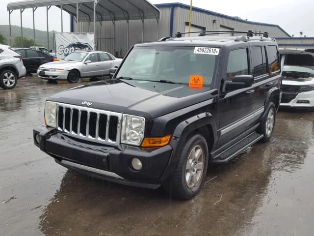 1J8HG58246C133460 - 2006 JEEP COMMANDER BLACK photo 2