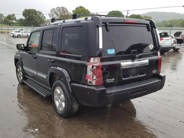 1J8HG58246C133460 - 2006 JEEP COMMANDER BLACK photo 3