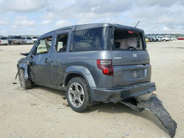 5J6YH18969L002572 - 2009 HONDA ELEMENT SC GRAY photo 3