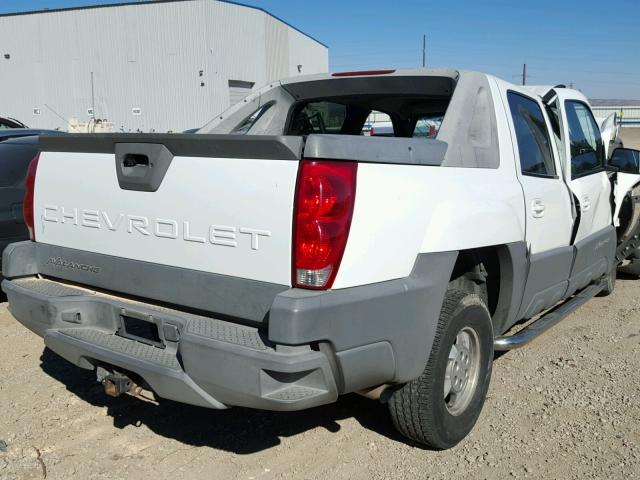 3GNEC13T22G125533 - 2002 CHEVROLET AVALANCHE WHITE photo 4