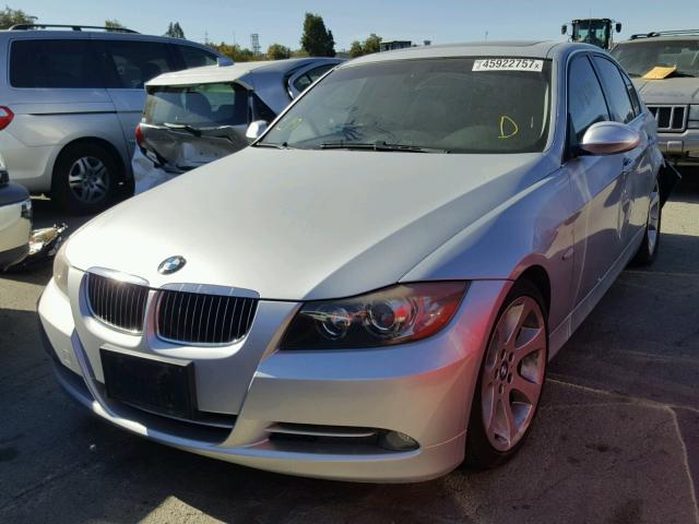 WBAVB73527KY61109 - 2007 BMW 335 I SILVER photo 2