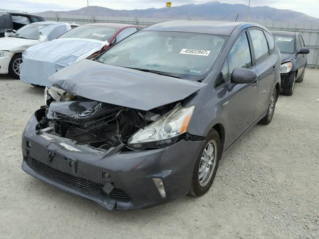 JTDZN3EU1C3168853 - 2012 TOYOTA PRIUS V GRAY photo 2