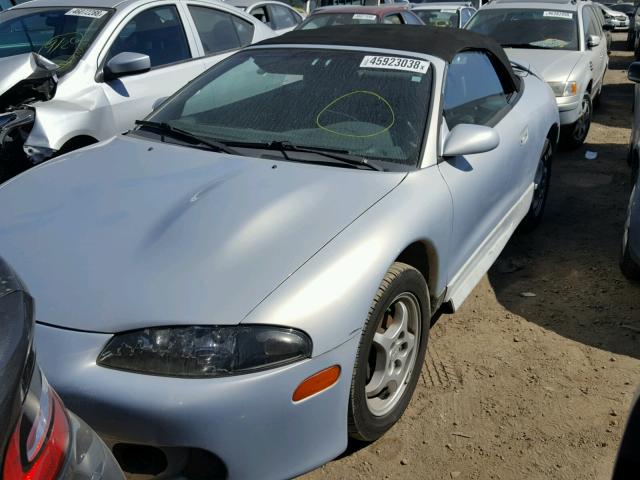 4A3AX55F5VE053598 - 1997 MITSUBISHI ECLIPSE SP SILVER photo 2