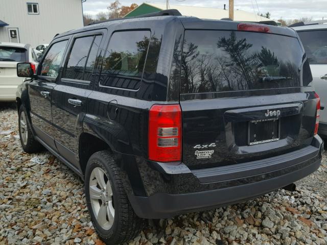 1C4NJRBB4DD218074 - 2013 JEEP PATRIOT SP BLACK photo 3