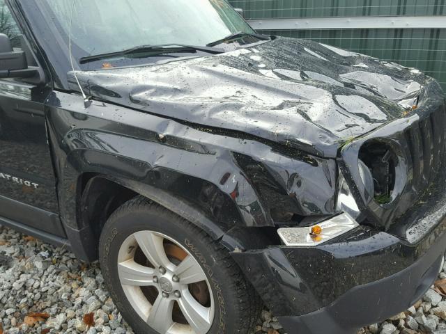 1C4NJRBB4DD218074 - 2013 JEEP PATRIOT SP BLACK photo 9