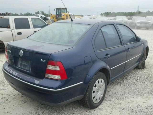 3VWRR69M34M080738 - 2004 VOLKSWAGEN JETTA GL T BLUE photo 4