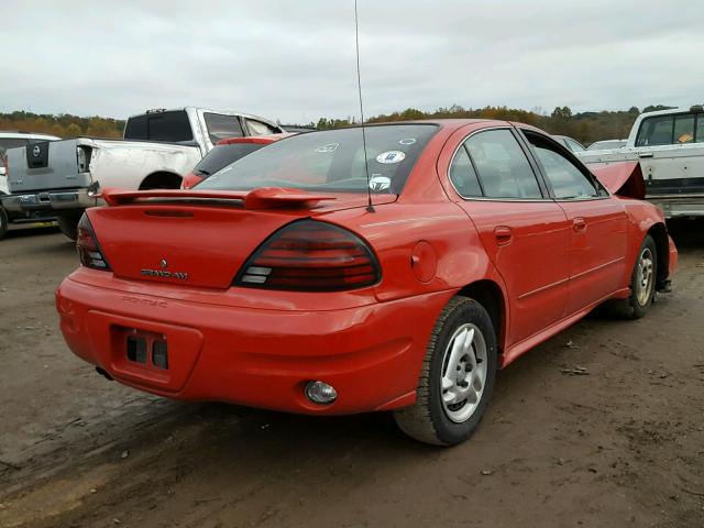 1G2NE52F63C185460 - 2003 PONTIAC GRAND AM S RED photo 4