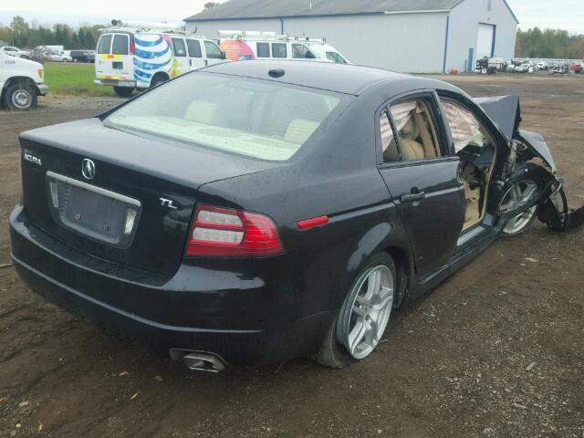 19UUA66218A017035 - 2008 ACURA TL BLACK photo 4