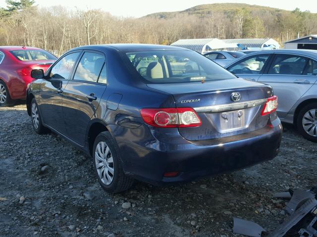 2T1BU4EE5CC908043 - 2012 TOYOTA COROLLA BA BLUE photo 3