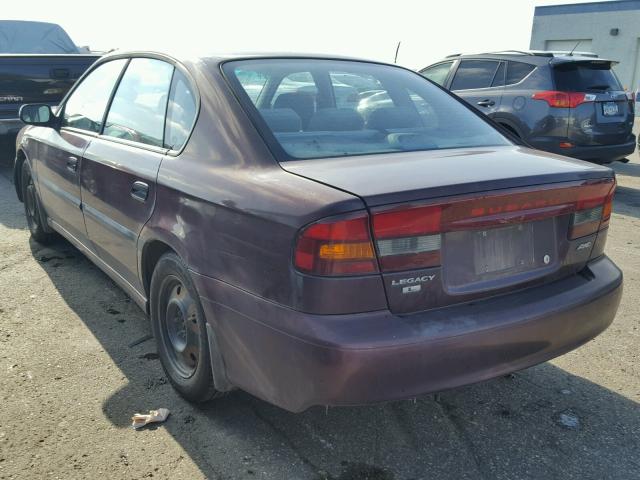 4S3BE6354Y7208888 - 2000 SUBARU LEGACY MAROON photo 3